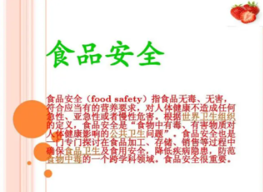食品安全含义
